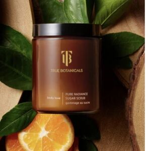BNIB True Botanicals Pure Radiance Sugar Exfoliating Body Scrub 9.4 oz